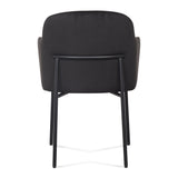 Sydney Performance Velvet Armchair - Set of 2 - Black