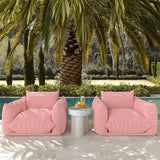 Saint Tropez Stuffed Indoor/Outdoor Armchair - Red
