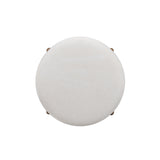 Oodle Performance Vegan Mohair Bar and Counter Stool - Cream / Light Walnut / Bar Height