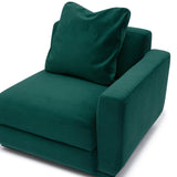 Perry Modular Corner Chair - Deep Green / RAF