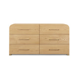 Marissa 62" Ash 6-Drawer Dresser - Natural Ash