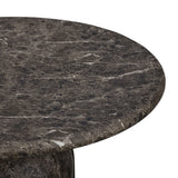 Cynthia 36" Concrete Indoor/Outdoor Coffee Table - Dark Emperador Marble