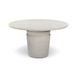 Margot 54" Indoor/Outdoor Round Dining Table - Light Grey
