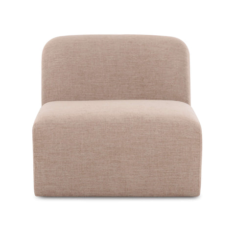 Gorge Modular Armless Chair - Tan