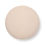 Tassy Tasseled Round Ottoman - Tan