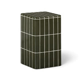 Tatiana Square Concrete Indoor/Outdoor Side Table - Forest Green