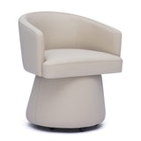 Kristen Rolling Desk Chair - Beige