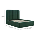 Parker Bed - Forest Green / Queen