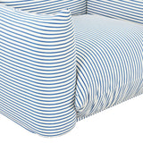 Saint Tropez Stuffed Indoor/Outdoor Armchair - Blue