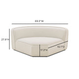 Travie Modular Wedge Corner Chair - Sand