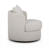 Silvi Performance Boucle Swivel Accent Chair - Off-White