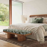 Ollie Upholstered Bench (48"-57") - Olive Green / 48"