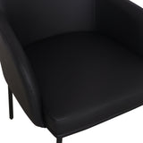 Sydney Performance Vegan Leather Armchair - Set of 2 - Black