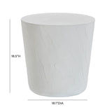 Margot Indoor/Outdoor Concrete Stool - Light Grey