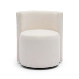 Alyssa Rolling Desk Chair - Cream