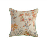 Taman 20" Natural Cotton Throw Pillow - Summer Florals / Pillow Cover Only
