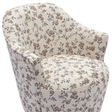 Skyla Swivel Accent Chair - Beige Floral