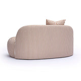 Carraway 59" Loveseat - Brown Stripes