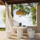 Margot Indoor/Outdoor Concrete Stool - Light Grey