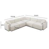 Travie 5-Piece Modular L-Sectional - Sand