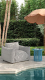 Saint Tropez Stuffed Indoor/Outdoor Armchair - Black