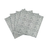Crissy Cotton Canvas Printed Napkins - Set of 4 - Black and White