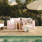 Salty 85" Indoor/Outdoor Sofa - Red Stripes