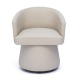 Kristen Rolling Desk Chair - Beige