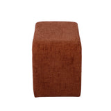 Alvie Railroad Chenille Storage Side Table - Copper