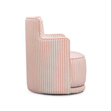Passe Swivel Accent Chair - Pink Stripes