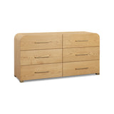 Marissa 62" Ash 6-Drawer Dresser - Natural Ash