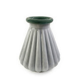 Shell Seafoam Green Glass Vase