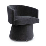 Kristen Rolling Desk Chair - Black