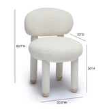 Manu Performance Fabric Side Chair - Off-White