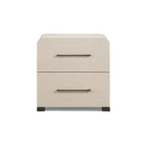 Marissa 22" Ash 2-Drawer Nightstand - Washed Ash