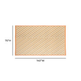 Dolce Natural Cotton Table Cloth - Blush / 70" x 140"