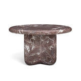 Juju Faux Marble Indoor/Outdoor Round Coffee Table (24"-32") - Red Levanto / 24"