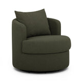 Silvi Performance Boucle Swivel Accent Chair - Kale Green