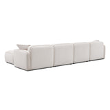 Travie 6-Piece Modular U-Sectional - White Sand