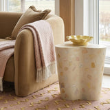 Slab Faux Terrazzo Indoor/Outdoor Side Table - Butternut