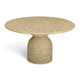 Cynthia 54" Concrete Indoor/Outdoor Dining Table - Light Emperador Marble