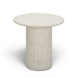 Fafo Beige Indoor/Outdoor Concrete Side Table