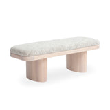 Ollie Upholstered Bench (48"-57") - Neutral Floral / 48"