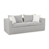 Salty 85" Indoor/Outdoor Sofa - Black Stripes