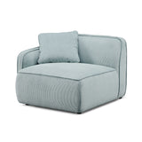 Travie Modular Corner Armchair - Sea Blue / LAF