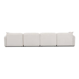 Travie 6-Piece Modular U-Sectional - White Sand