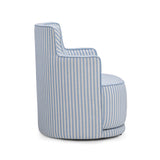 Passe Swivel Accent Chair - Blue Stripes