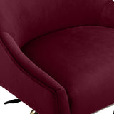 Beatrix Performance Velvet Office Swivel Chair - Burgundy