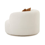 Fickle Swivel Accent Chair - Cream