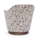 Skyla Swivel Accent Chair - Beige Floral